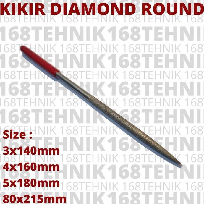 KIKIR 4X160 BENTUK BULAT / DIAMOND FILE / KIKIR INTAN MODEL BULAT