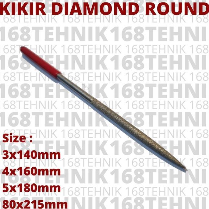KIKIR 3X140 BENTUK BULAT / DIAMOND FILE / KIKIR INTAN MODEL BULAT