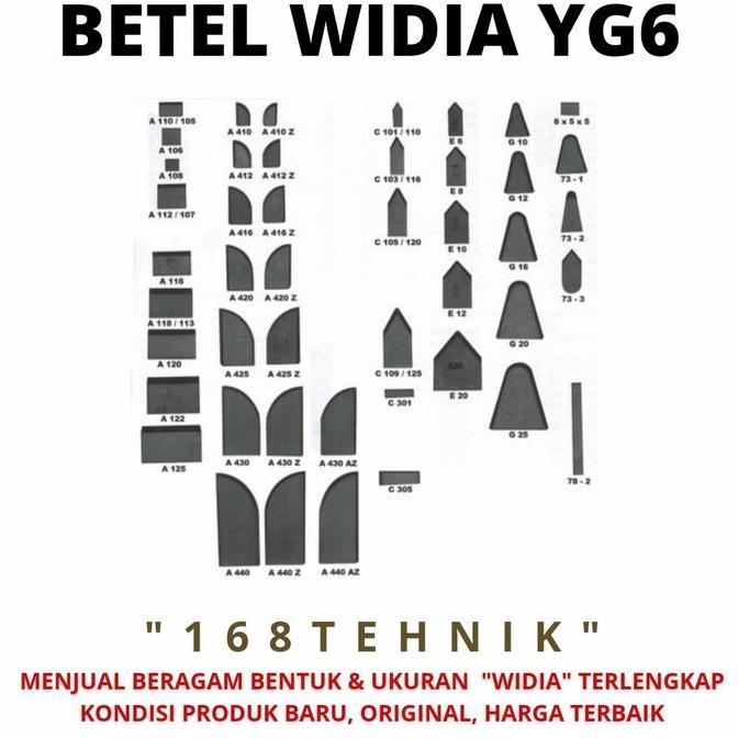 YG-6 T105 BOX isi 437pc / Pahat Widia YG6 T105 / Mata Widia T105