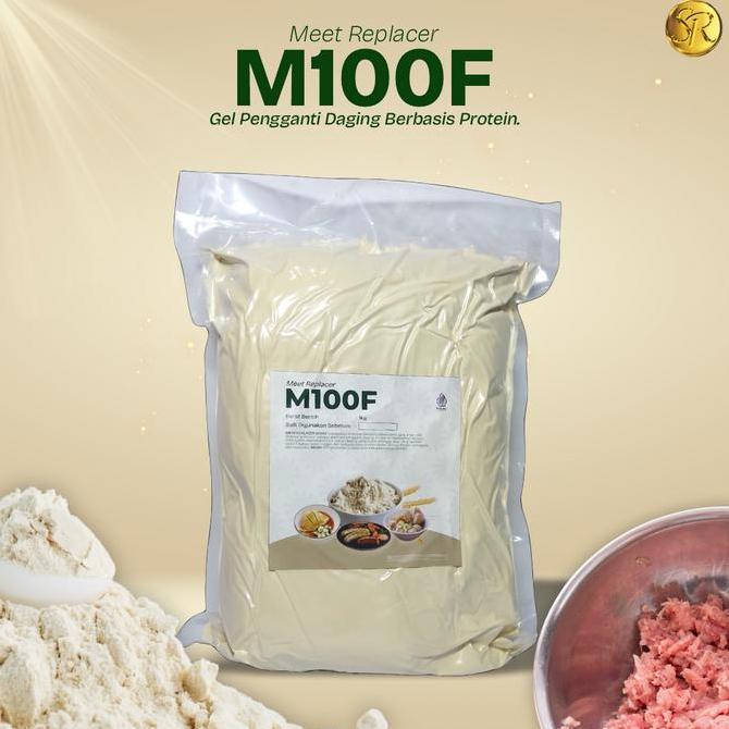 (1kg)Meat Replacer M100F - Pengganti daging vegetarian / Pengurang daging/Gell daging Alami