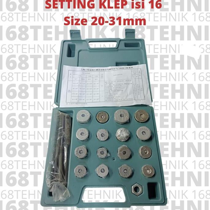 SETTING KLEP 20-31MM / SETTING KLEP MOTOR / SELTING KLEP ISI 16 PCS