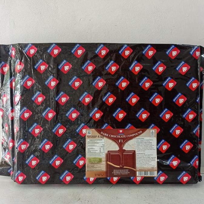 Diamond DARK chocolate compound 5 kg | cokelat diamond | dark coklat
