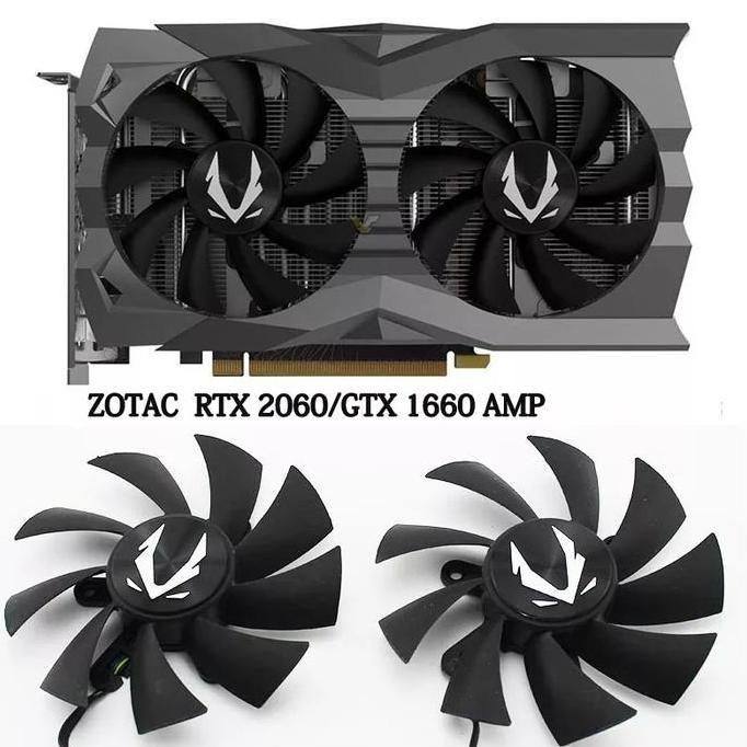 Fan kipas vga Zotac Gtx 1660 1660 ti Rtx 2060 2070 Super Mini 87mm 4pin