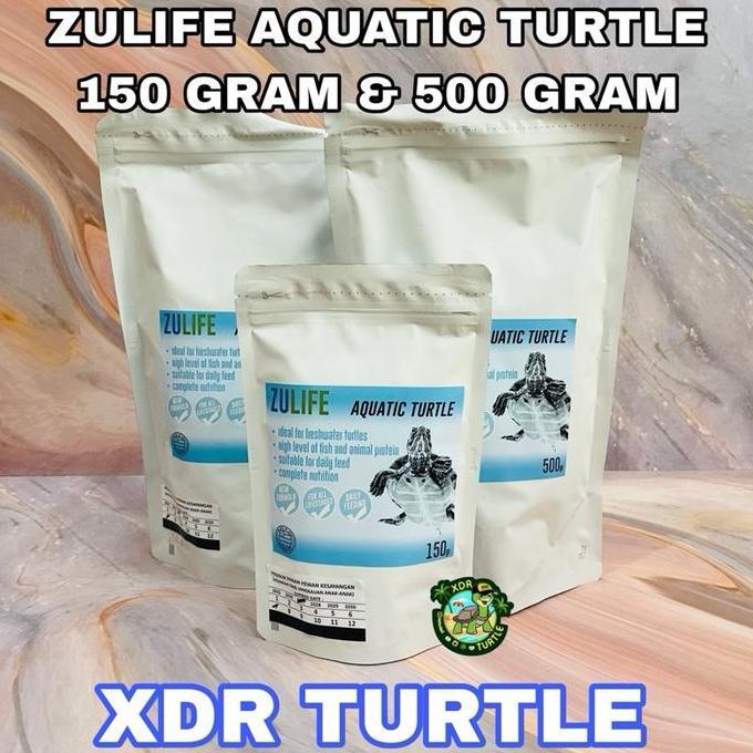 ZULIFE AQUATIC TURTLE MAKANAN KURA AIR BRAZIL RES DAMER DBT TERAPIN PELET KURA AIR