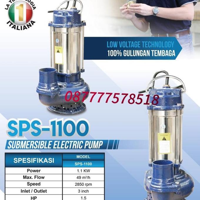 Ready Pompa Air Celup SELVA  SPS 11000 & Pompa Celup 3 Inch