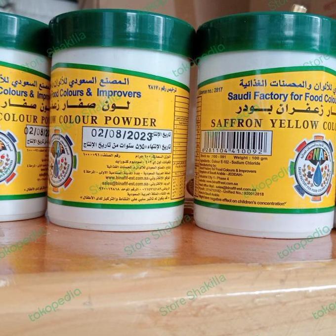 Safron Bubuk Kuning / Pewarna Makanan / Zafaran 1 Botol