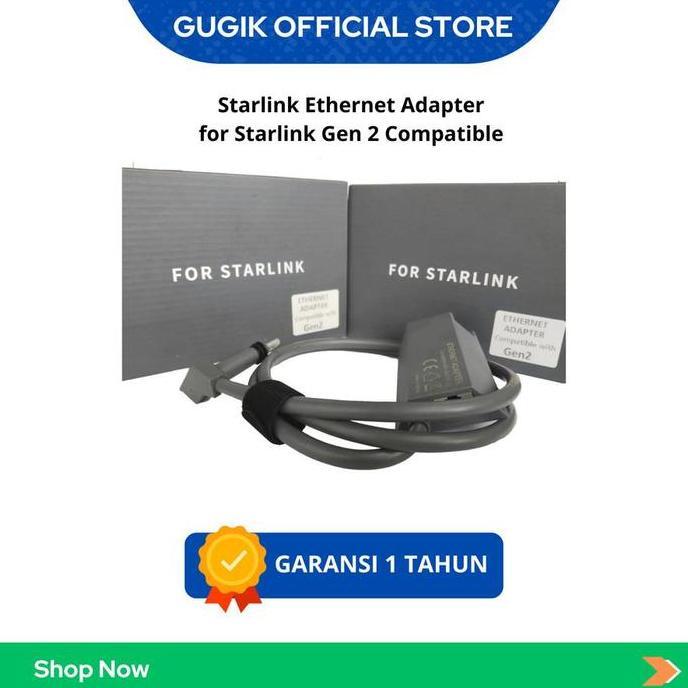 Starlink Ethernet Adapter for Starlink Gen 2 Compatible