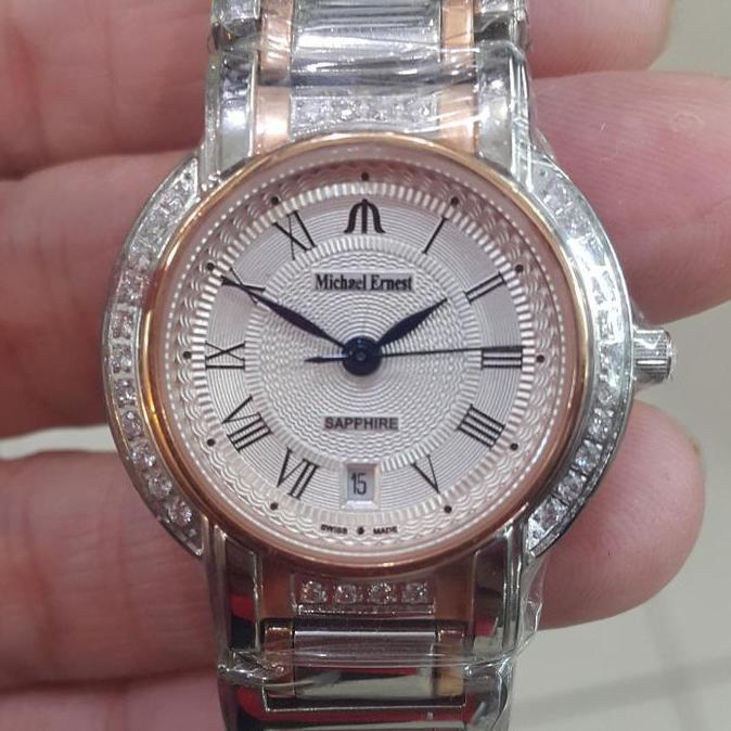 Ready JAM TANGAN MICHAEL ERNEST ME8520 ME 8520 KOMBINASI WANITA SAPHIRE GLAS