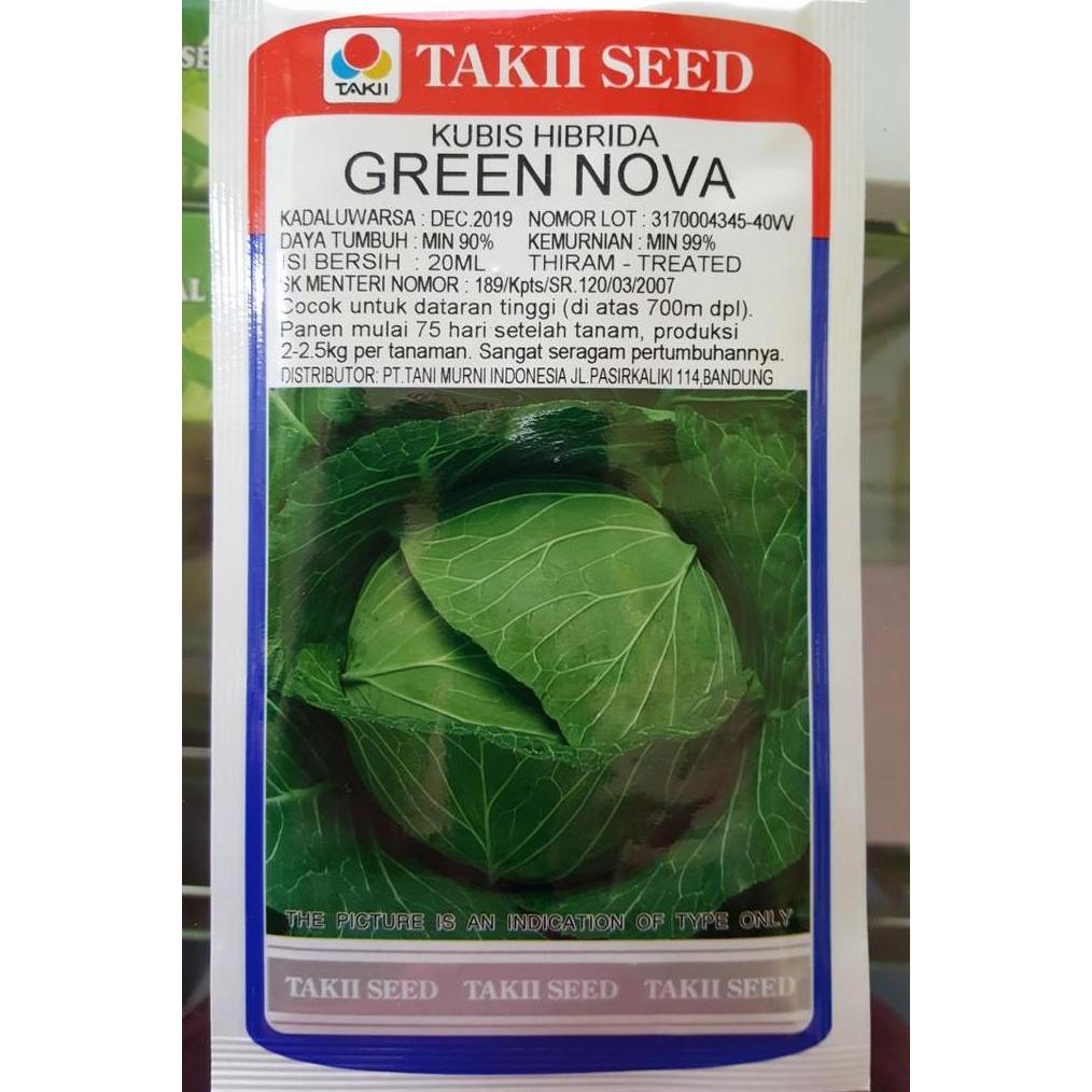 Bibit Kol Benih Kubis "Green Nova" 20ml
