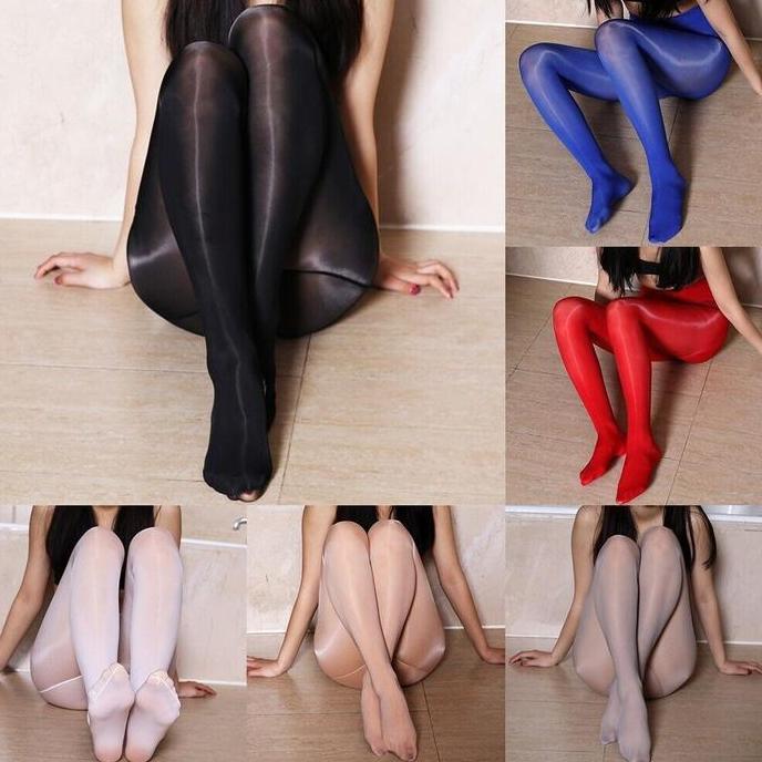 PH-54 pantyhose silky stocking glossy oil kilap shiny elastis