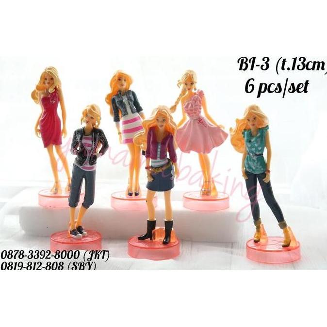 BI-0003 Topper hiasan kue cake mainan barbie girl