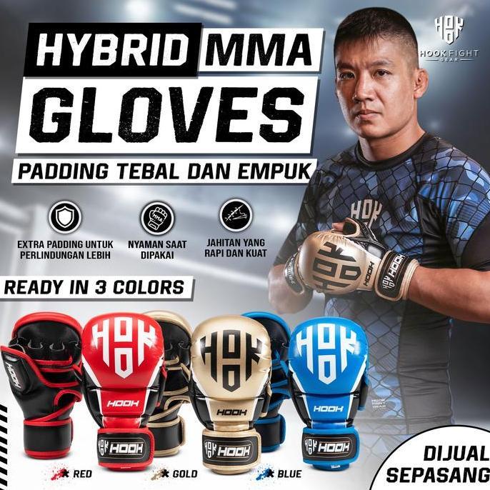 Sarung Tinju MMA Hook Hybrid MMA Sparring Gloves Glove UFC Grappling