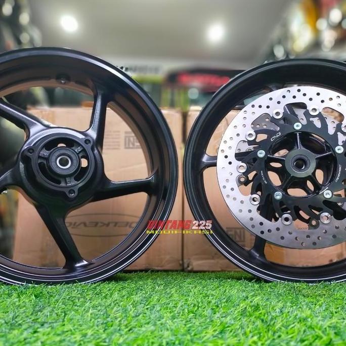 Ready VELG DELKEVIC NINJA 250 FI / KARBU NEW NINJA 250 FI DOUBLE DISK LEBAR
