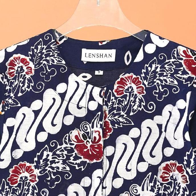 Tunik Wanita Batik " KINA" Navy