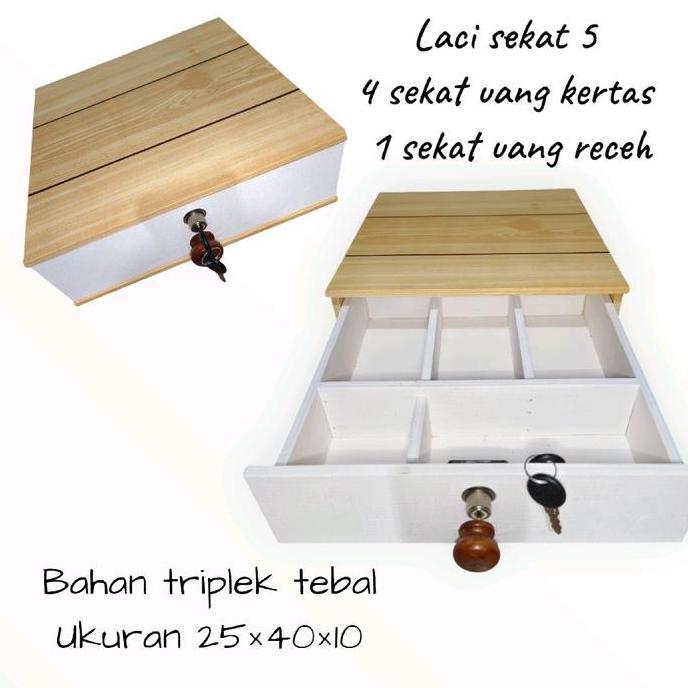 PROMO LACI UANG KASIR LACI SEKAT 5/4   MURAH LACI WARUNG Penyimpanan
