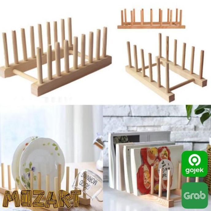 RAK PIRING KAYU / RAK PIRING / TEMPAT PIRING KAYU RAK DAPUR SERBAGUNA