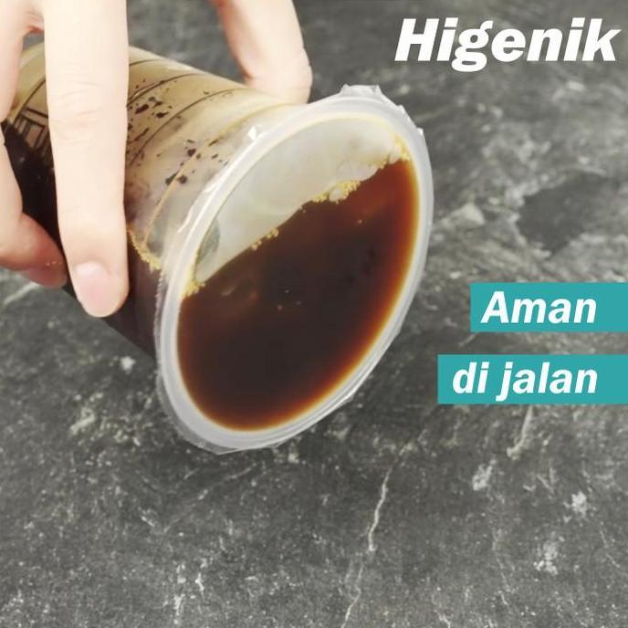 Plastic Cup PP Oval / Gelas Plastik Cup PP Tebal 12/16/22 oz Bisa Seal