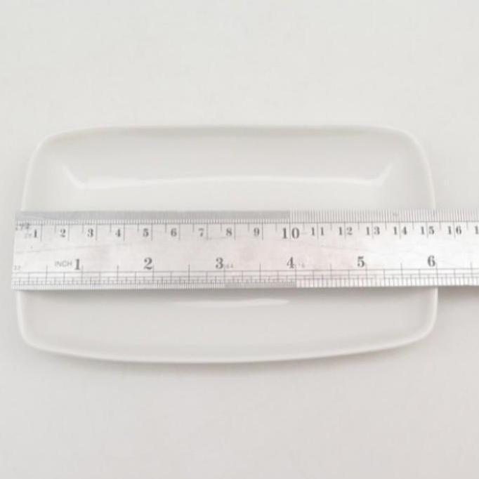 piring saji keramik persegi panjang