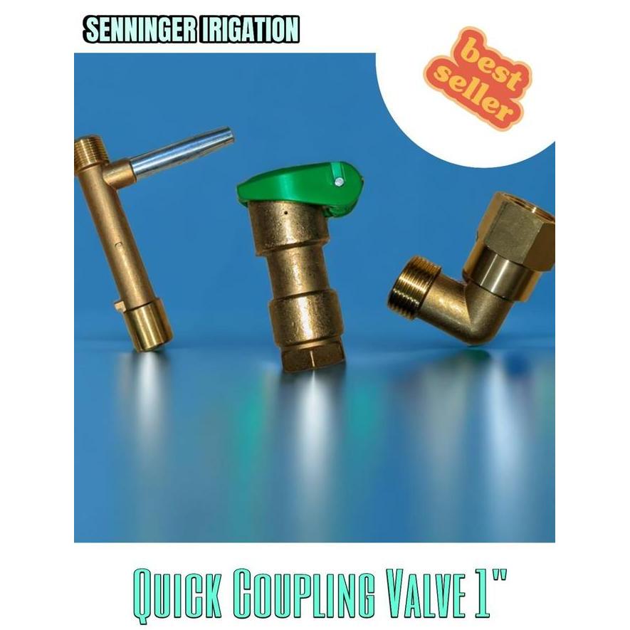 Quick Coupling Valve, Green Cap 1 Inch Bsp - Senninger