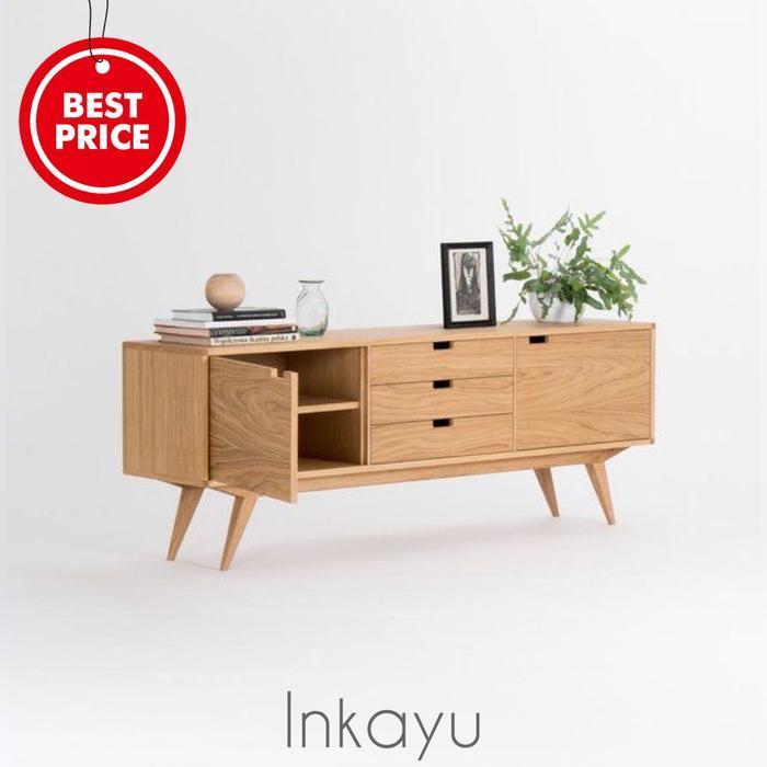 Bufet TV Retro || Bufet TV Minimalis Jati || Bufet Minimalis Jati