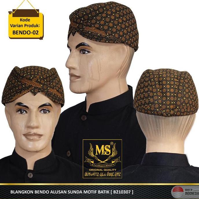 BLANGKON BENDO ALUSAN SUNDA MOTIF BATIK [ B210307 ] Bendo-02 WO