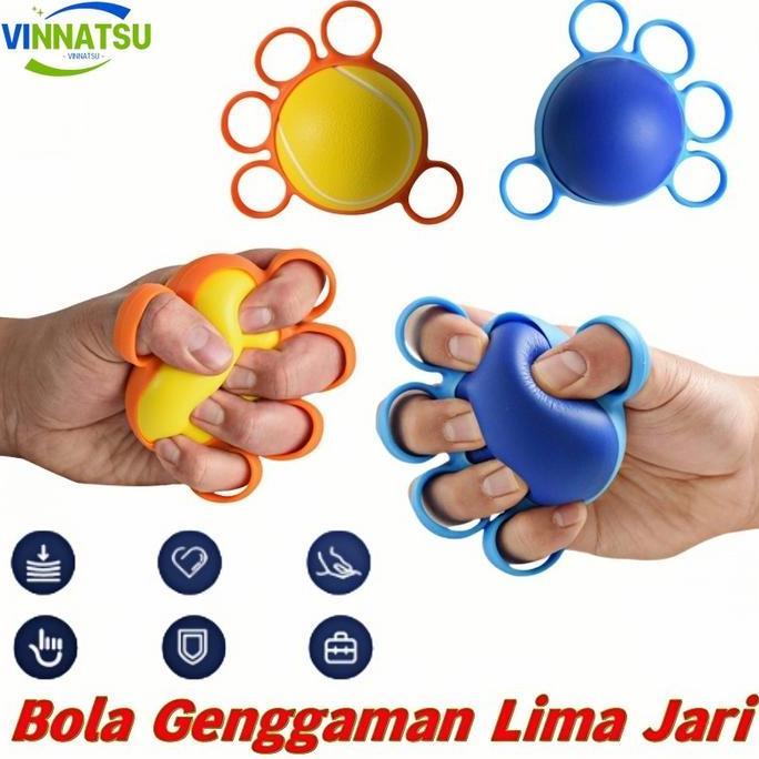 Vinnatsu - Bola Terapi Tangan Stroke/ Pegangan Jari Bola/ Bola Kesehatan Tangan / Bola Pijat Terapi 
