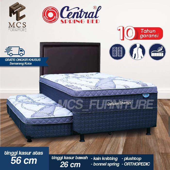 Kasur Matras Springbed Central Sorong Grand Deluxe Energy Plush Top 2 in 1 90 100 120 x 200