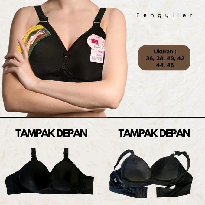 Bra Bh Busa Cup C Jumbo Besar Feyingeer 3pcs & 6 Pcs Bra Busa Cup Tanpa Kawat Dewasa Wanita Lembut T
