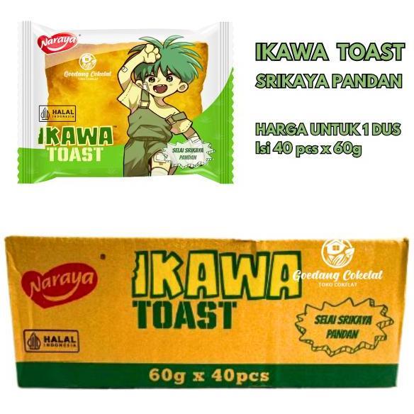 IKAWA TOAST Roti Naraya Ikawa Panggang Sandwich Butter Roti Viral Aneka Rasa Coklat Cream Cheese Pan