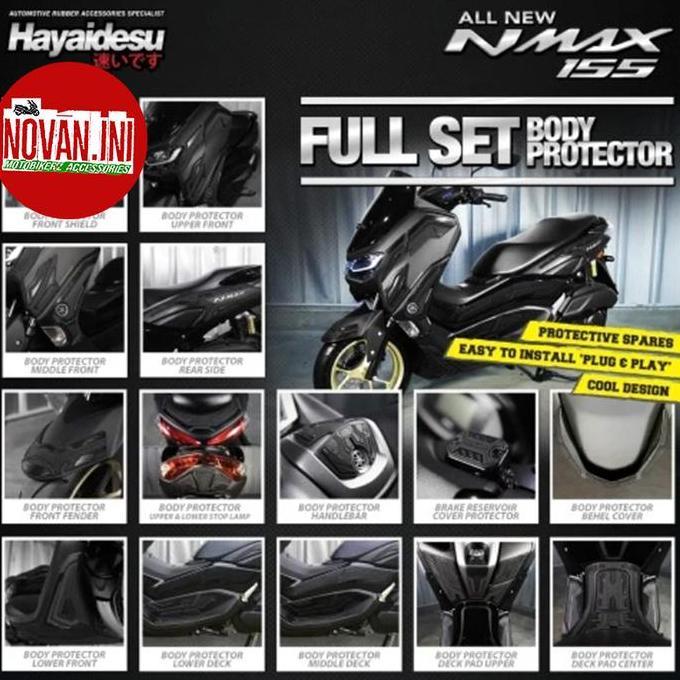 Yamaha NMAX (2020-2022) Body Protector Full Set Cover-Hayaidesu murah