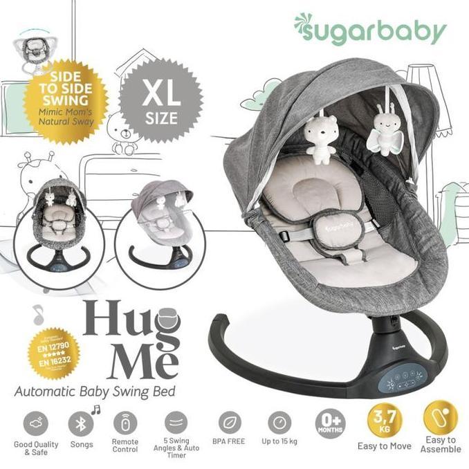 TERLARIS SUGARBABY  AUTOMATIC BABY SWING BED/SUGAR MOM HUG SWING BED
