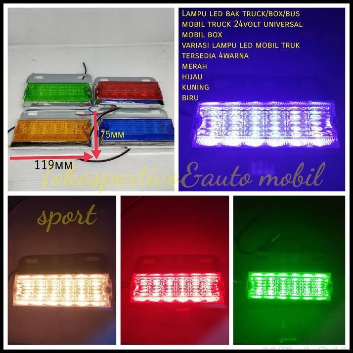 HOT DEAL LAMPU LED BAK TRUK 24 VOLT BOX BUS FUSO VARIASI LAMPU TRUCK MOBIL LED 