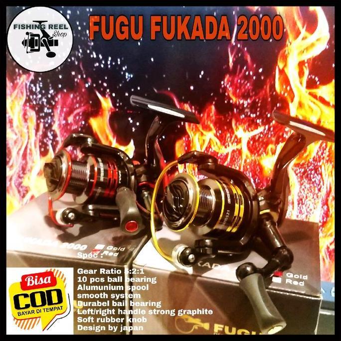 TERBARU - Reel pancing Fugu fukada 800 sd 3000 alumunium spool
