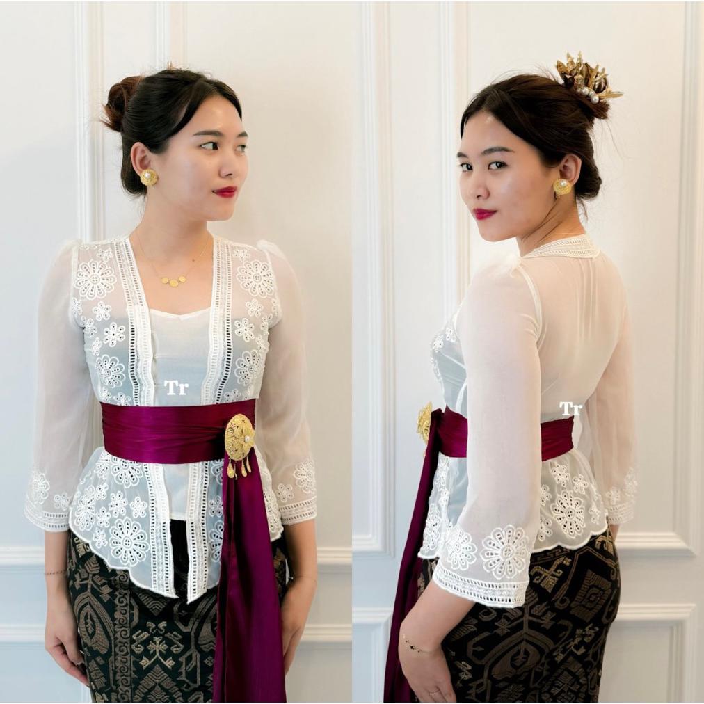 EXCLUSIVE SERI PUTIH 2 kebaya bordir bali murah terlaris terbaru kebaya encim kebaya kutu baru kebay