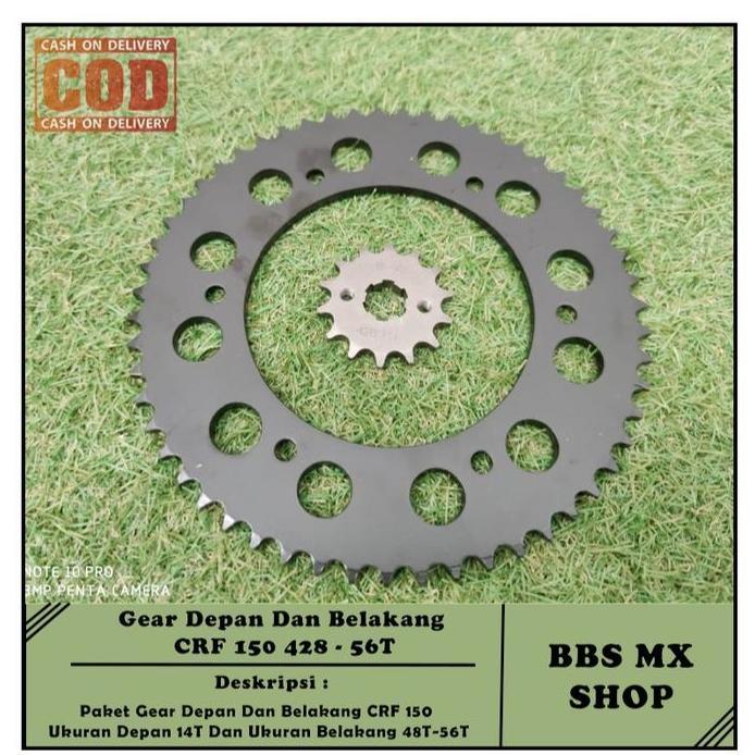 Gear Depan dan Belakang CRF 150 14T-56T
