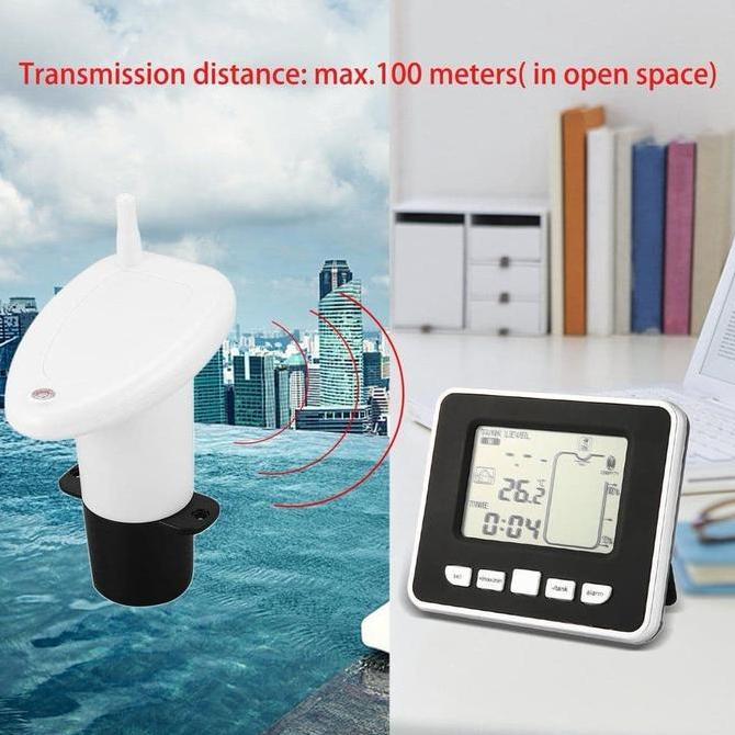 ELRICVON Alat Kontrol Wireless u/ Level Air Tangki Torrent & Suhu Air - Promo