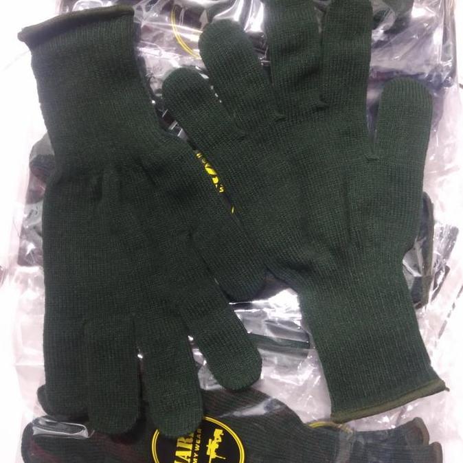 Sarung Tangan kain hijau Army