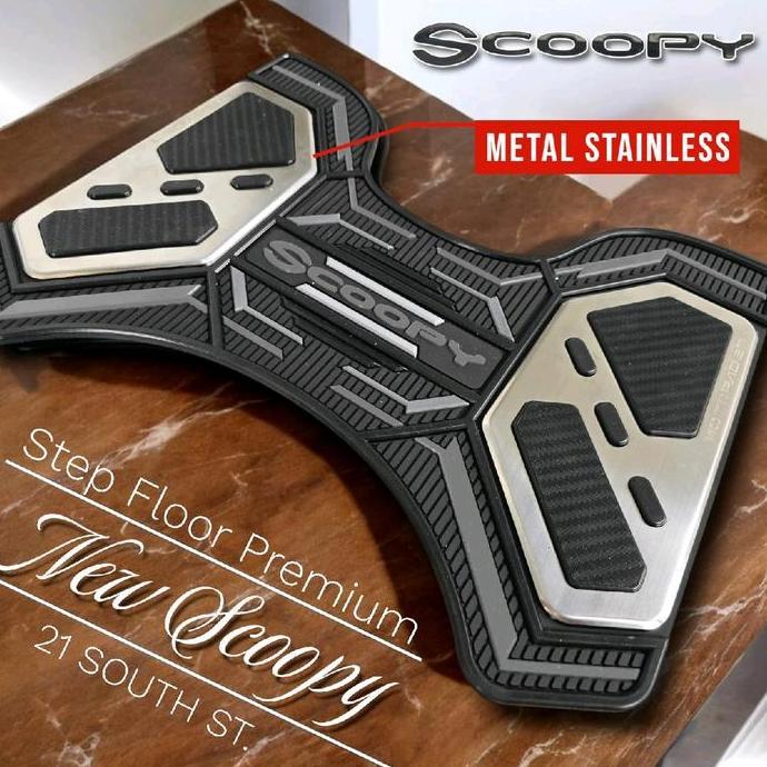 Karpet Motor Scoopy Karpet Motor New Scoopy 2025-2021 Rubber Stainles Premium