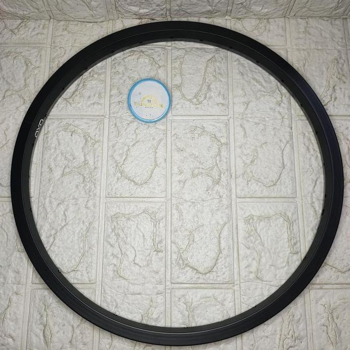 Velg Rims 18 OXO Alloy Black Lubang 28H Untuk Sepeda Anak BMX Mini Lipat 18 Inch Ada Brake Line Juml