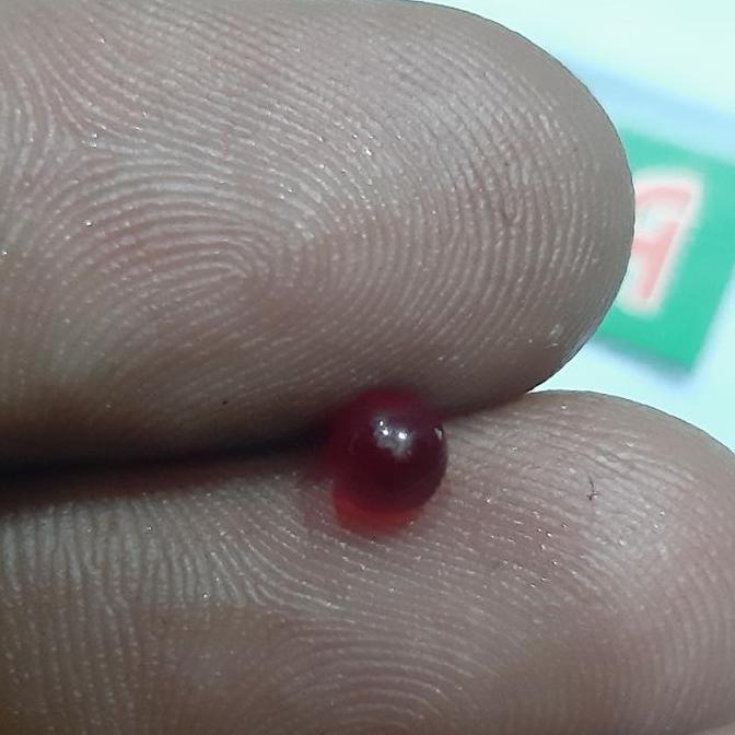 Barang Antik Replika Batu Mustika Merah Delima MD Bulet koleksi