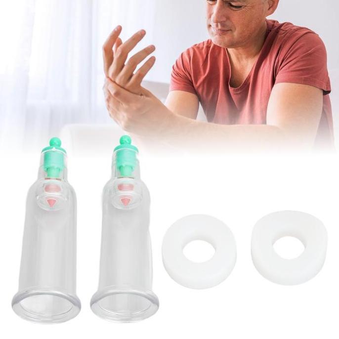 FOWERLEB Kop Bekam Jari Alat Kop Angin Kop Bekam Kecil Dengan Cincin Karet