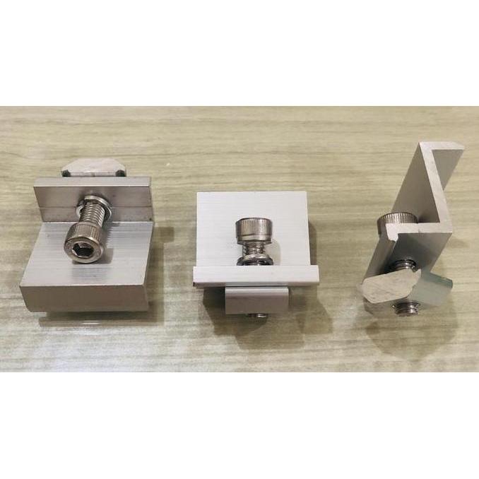 End Clamp Kit Mounting Solar Panel PV Klem Breket Bracket 35mm 40mm