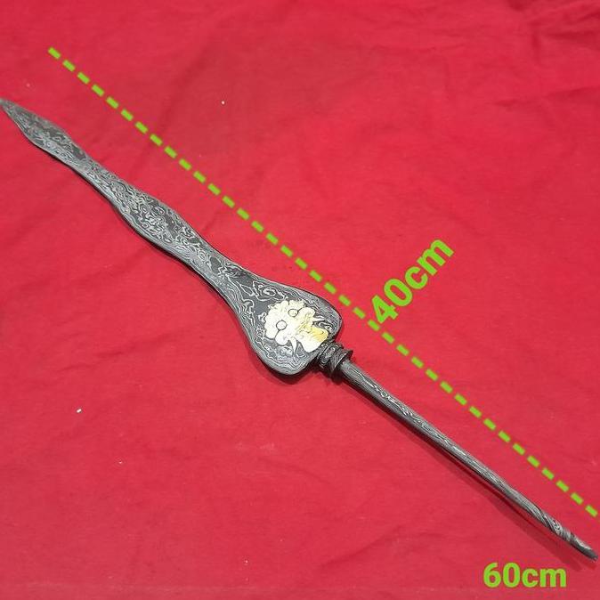 Bilah Tombak Kinatah emas pamor woswutah