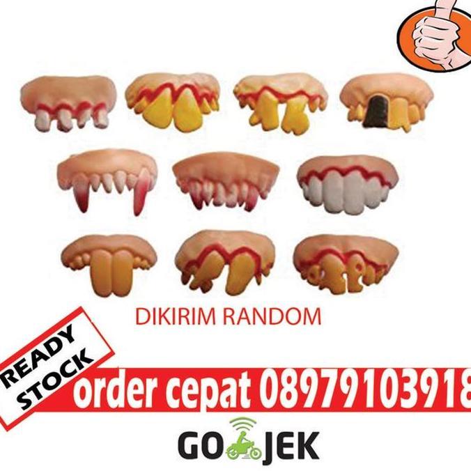 GIGI PALSU GIGI TONGGOS GIGI MAINAN GIGI LUCU GIGI PASANGAN GIGI DONO