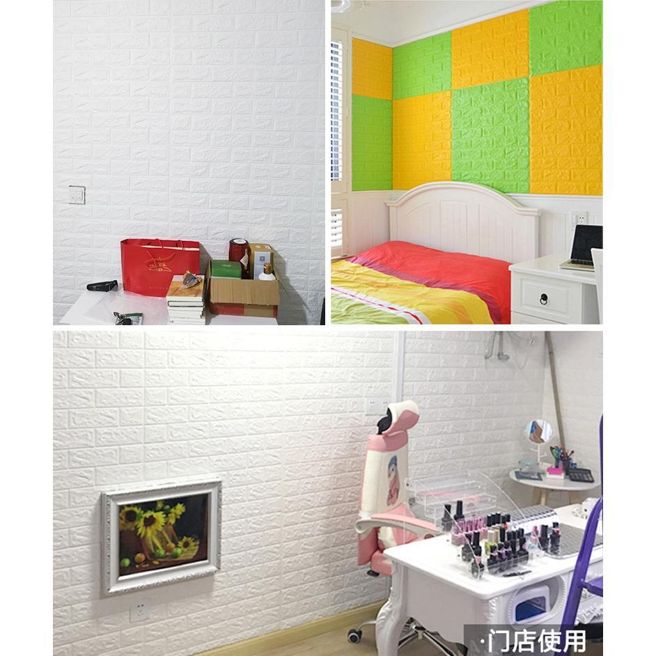 VALUE PACK Hoptech Medan - Wallpaper 3D Foam | Room Decoration Wallpaper | 3D Foam Bata