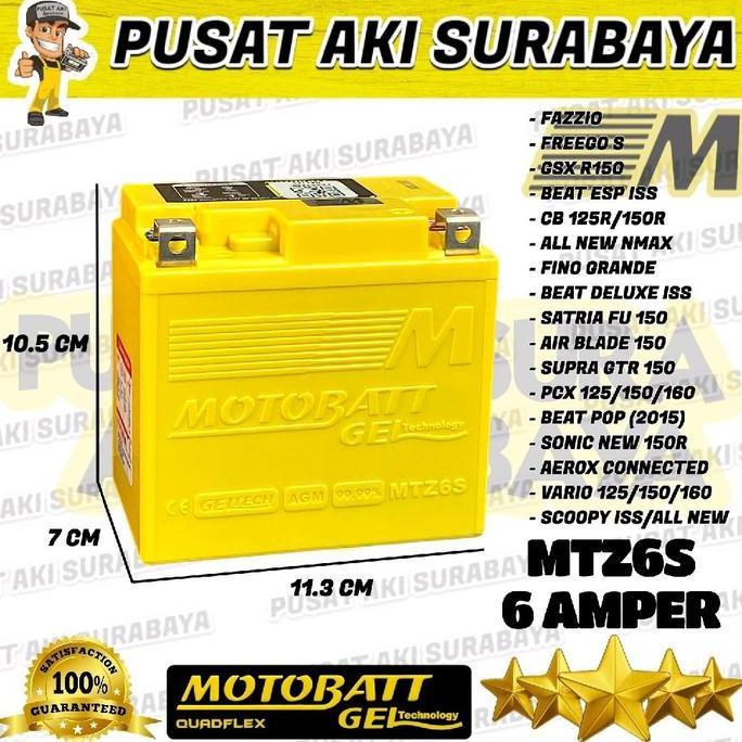Promo HONDA NEW SCOOPY AKI MOTOR MOTOBATT MTZ6S ACCU MOTOBAT GEL SCOOPY FI NEW NMAX PCX YTZ6V AKI OR