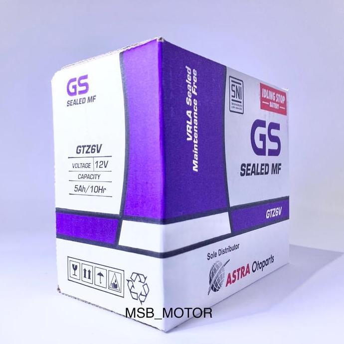 Promo Accu / Aki GS ASTRA GTZ6V ORIGINAL VARIO 125 VARIO 150 CB150R Diskon