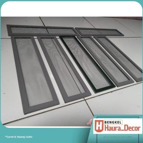 Kasa Nyamuk Fiber Ventilasi Lubang Angin Frame Karet List Aluminium Untuk Menutupi Ventilasi Udara S