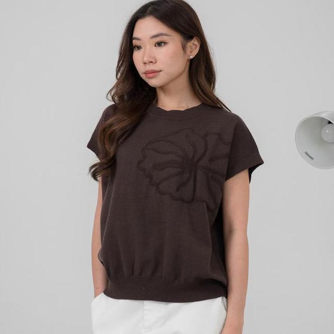 Foxquinn - Clara Foxquinn Clara Knit Top Blouse Wanita