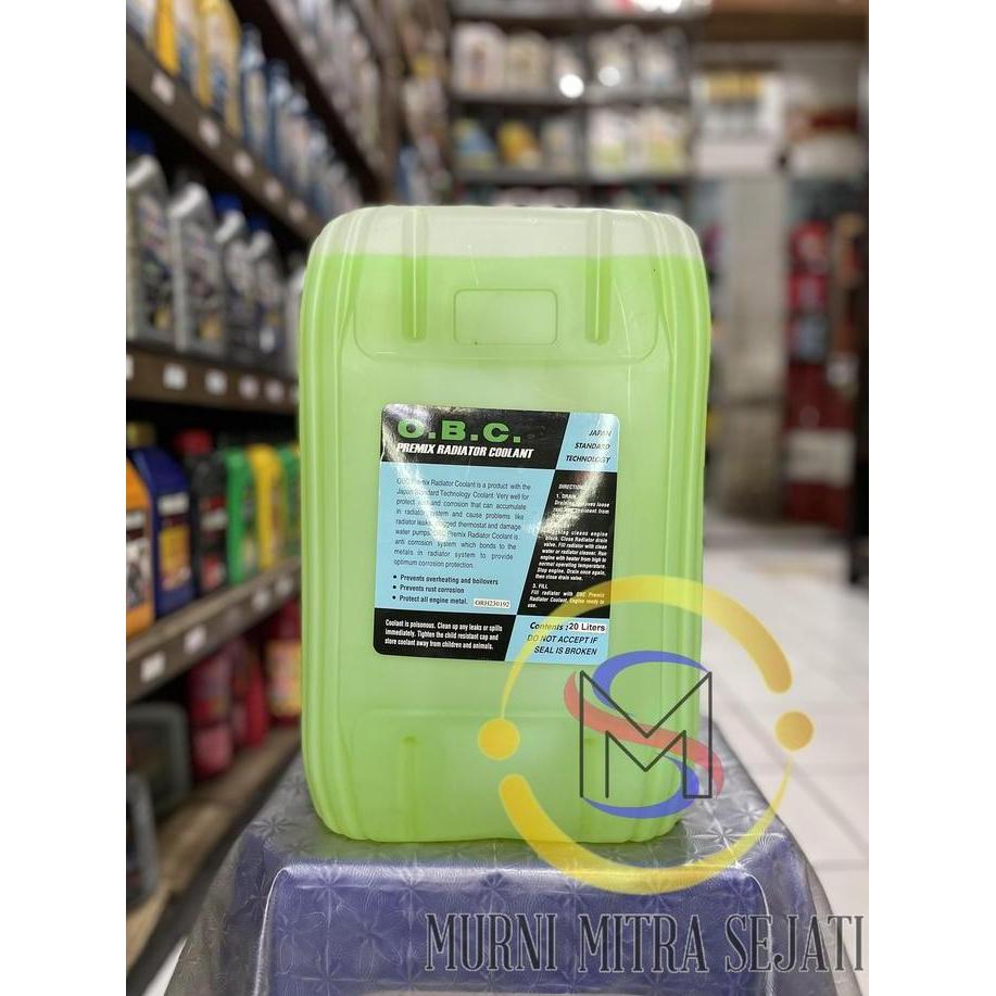 Promo OBC Cairan Air Radiator Coolant O.B.C Merah & Hijau Pail Jerigen 20 L Diskon